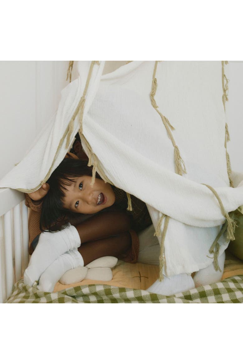 Canopy Crepe, Alternate, color, Ivory, Matcha