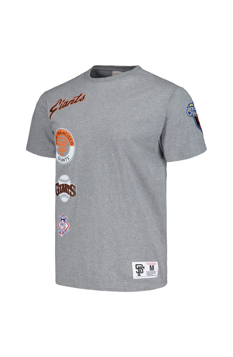 Mitchell & Ness Men's Mitchell & Ness Heather Gray San Francisco Giants Cooperstown Collection City Collection T-Shirt, Alternate, color, Heather Gray