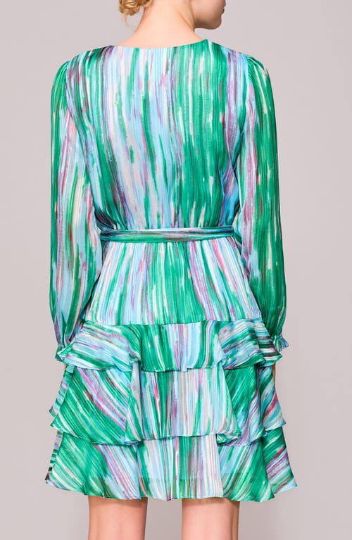 Melloday Long Sleeve Tiered Minidress