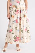 Ellen Tracy Cotton Poplin Maxi Skirt