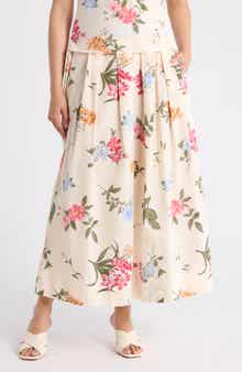 Ellen Tracy Cotton Poplin Maxi Skirt