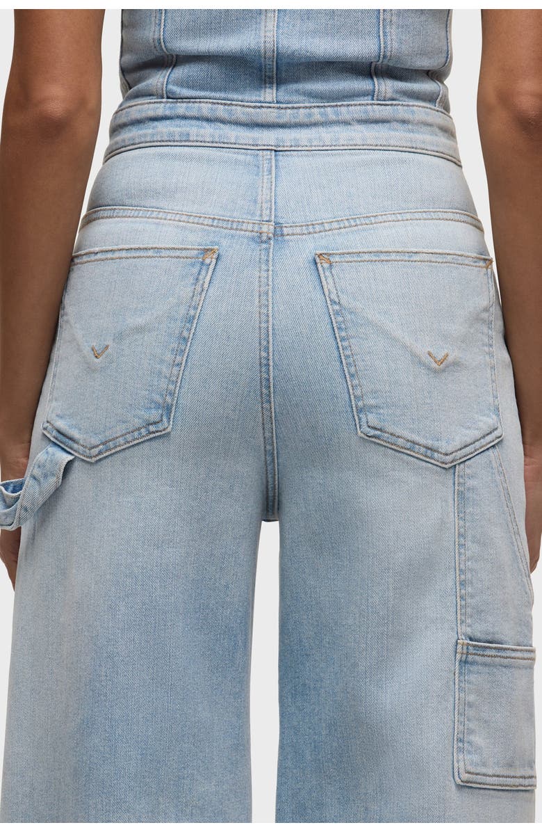 Hudson Jeans Strapless Wide Leg Jumpsuit, Alternate, color, Tough