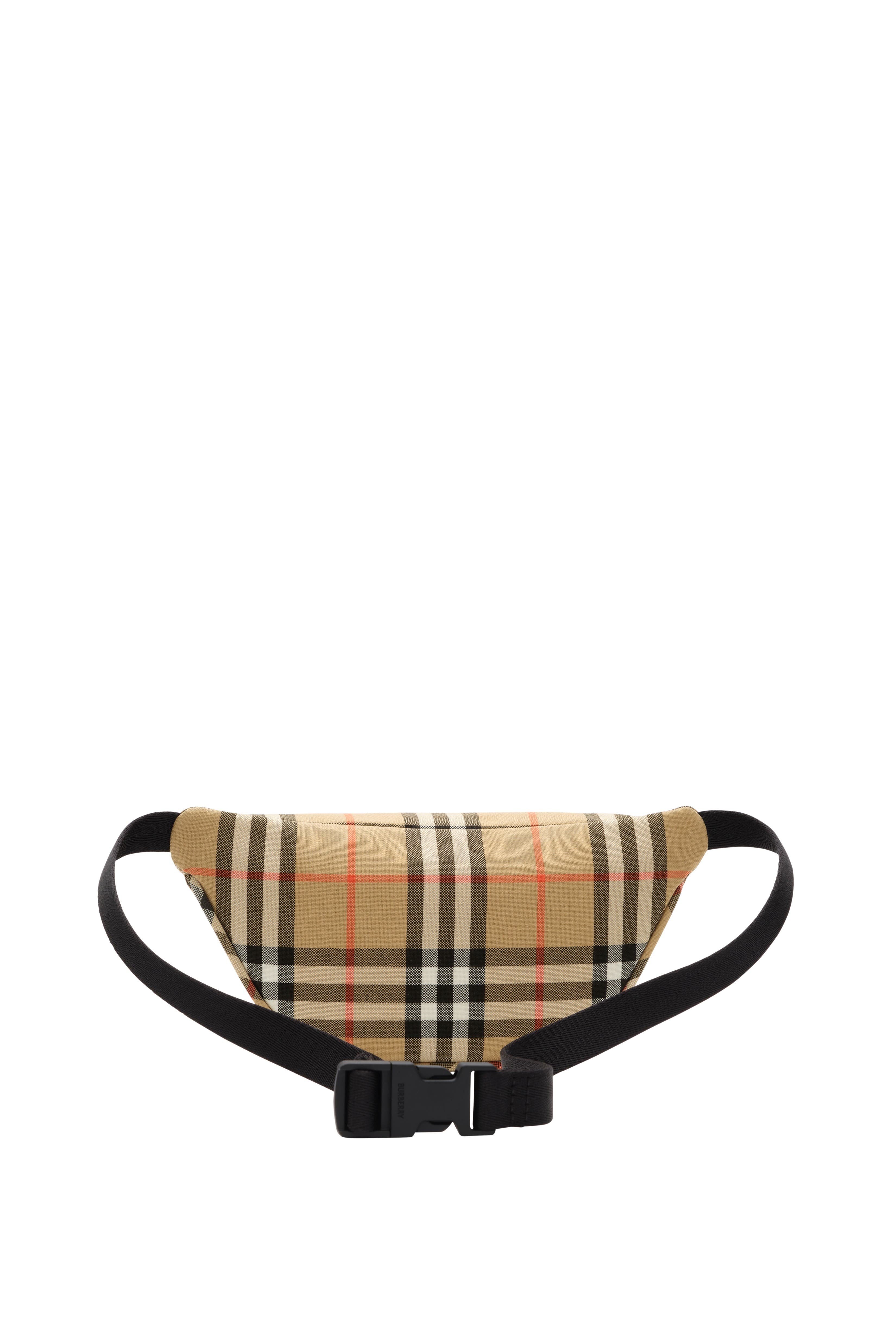 Burberry Check Belt Bag, Alternate, color, Sand Beige