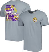 IMAGE ONE Men's Graphite LSU Tigers Vault State Comfort T-Shirt