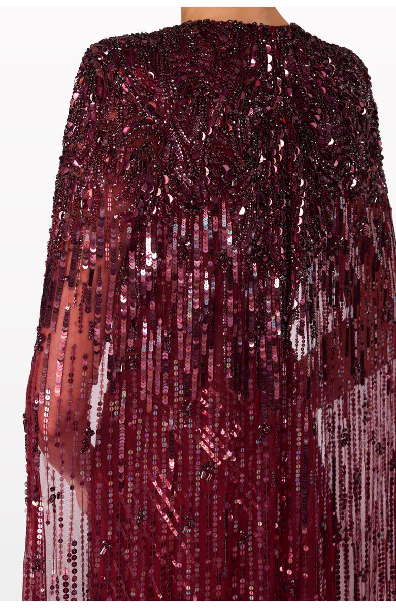 Jenny Packham Gold Rush Gown, Alternate, color, Nutmeg