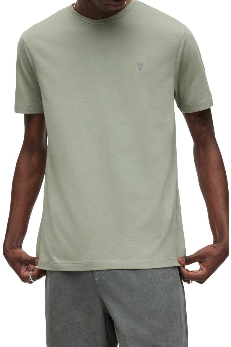 Brace Tonic Slim Fit Cotton T-Shirt, Main, color, DARK SAGE GREEN