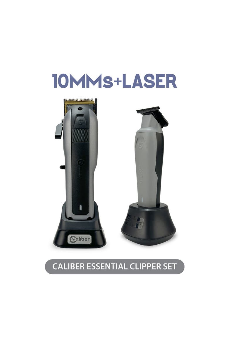 Essential 2-Piece Professional Clipper & Trimmer Set, Alternate, color, Gray