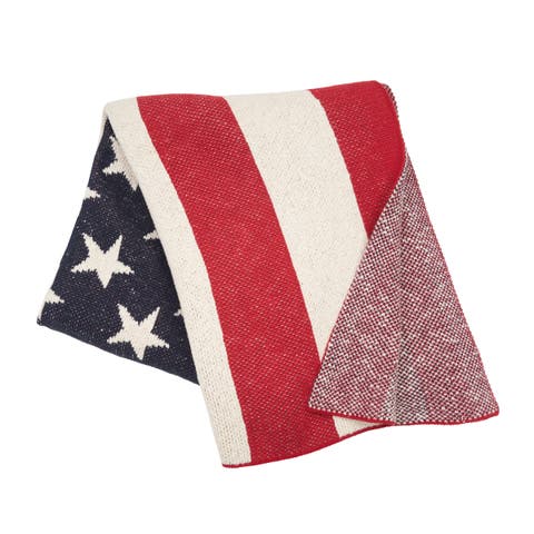 American Flag Stars and Stripes Throw Collection