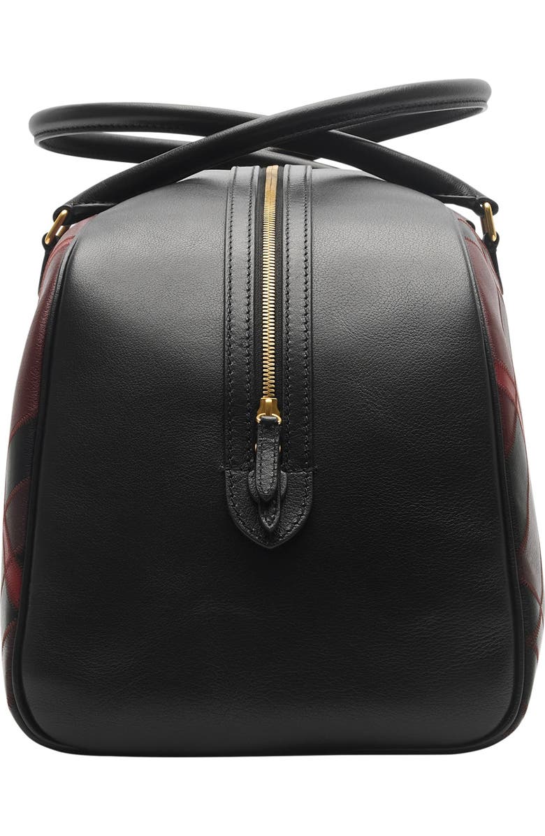 Burberry Extra Large Highlands Bowling Bag, Alternate, color, Fig Purple