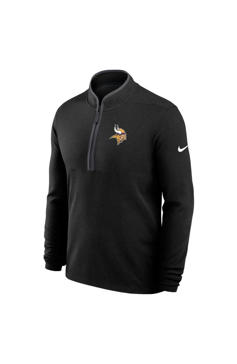 Nike Men's Nike Black Minnesota Vikings Lightweight Victory Performance Half-Zip Pullover, Alternate, color, Black