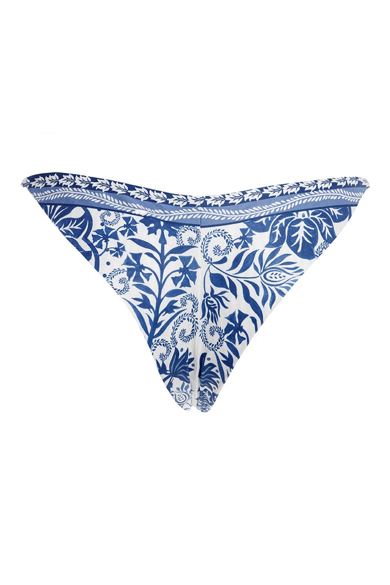 Maicie Batik Ring Bikini Bottoms, Alternate, color, BLUE