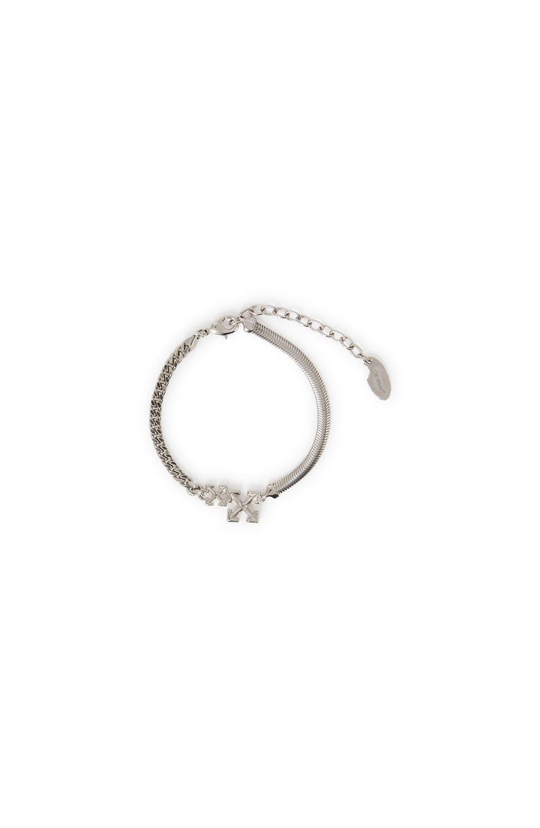 OFF WHITE Men's Double Arrow Bracelet, Main, color,