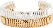 NORDSTROM RACK Set of 2 Ribbed Cuff Bracelets