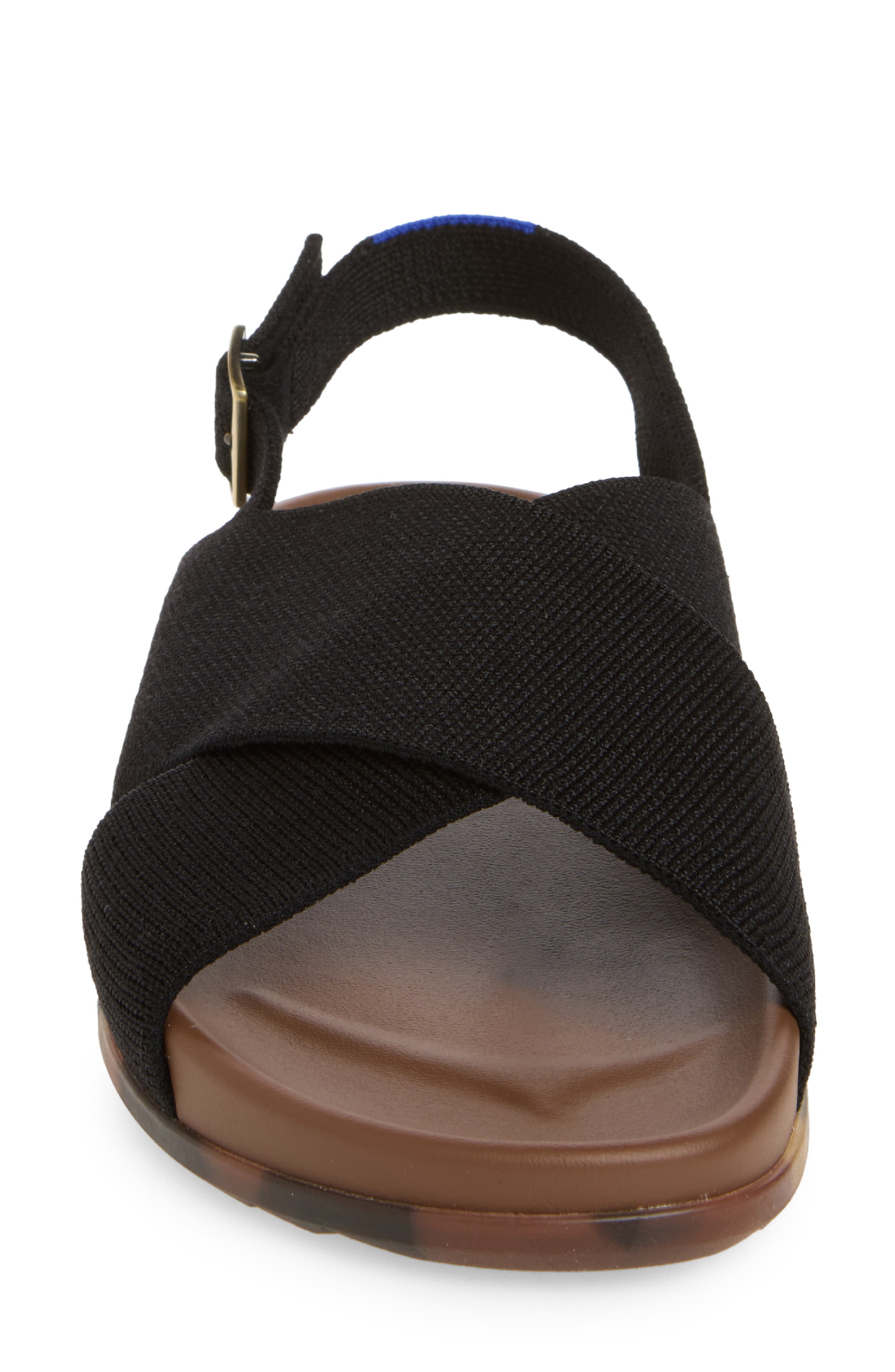 Rothy's The Weekend Sandal, Alternate, color, Black