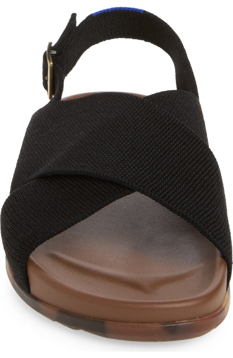 Rothy's The Weekend Sandal, Alternate, color, Black