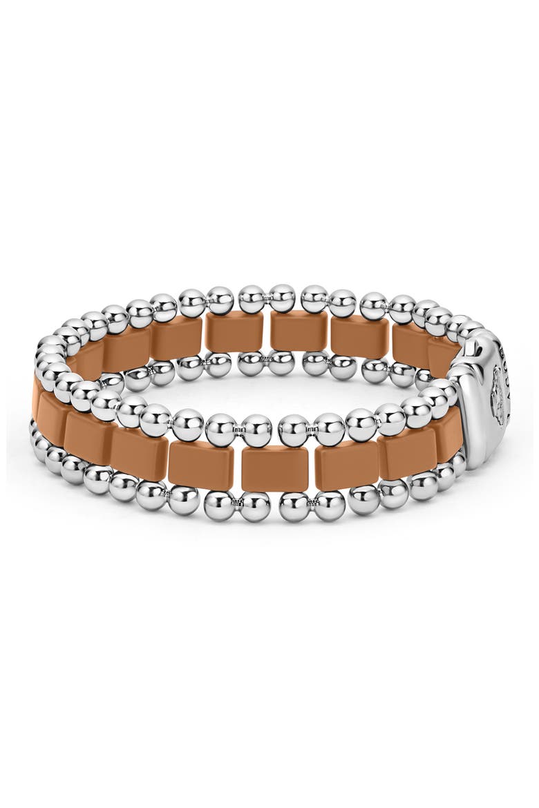 Men's Anthem Ceramic Link Bracelet, Alternate, color, TAN