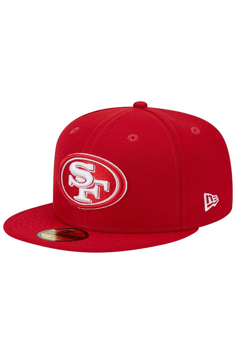 Men's New Era Scarlet San Francisco 49ers Super Bowl XXIX Main Patch 59FIFTY Fitted Hat, Alternate, color, Scarlet