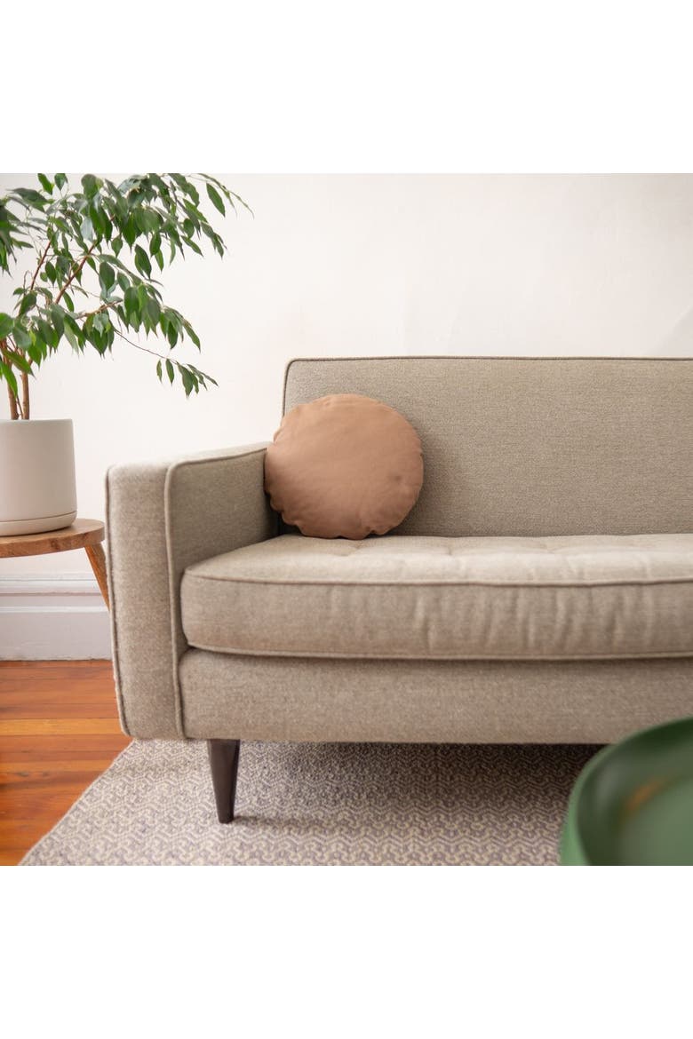 The Small Circle in Canvas, Alternate, color, Powder Brown