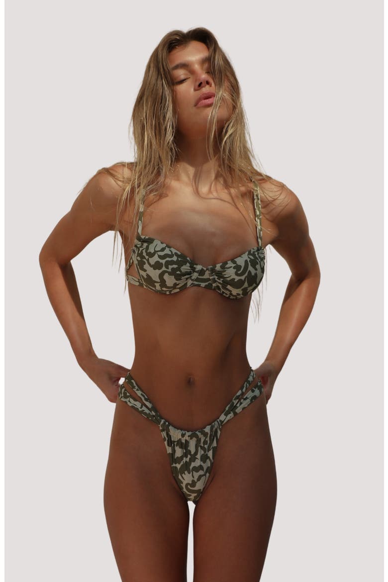 Baja Cutout Underwire Bikini Top, Alternate, color, BAJA BLOOM