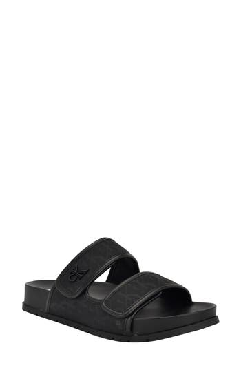 Calvin Klein Valery Slide Sandal In Black