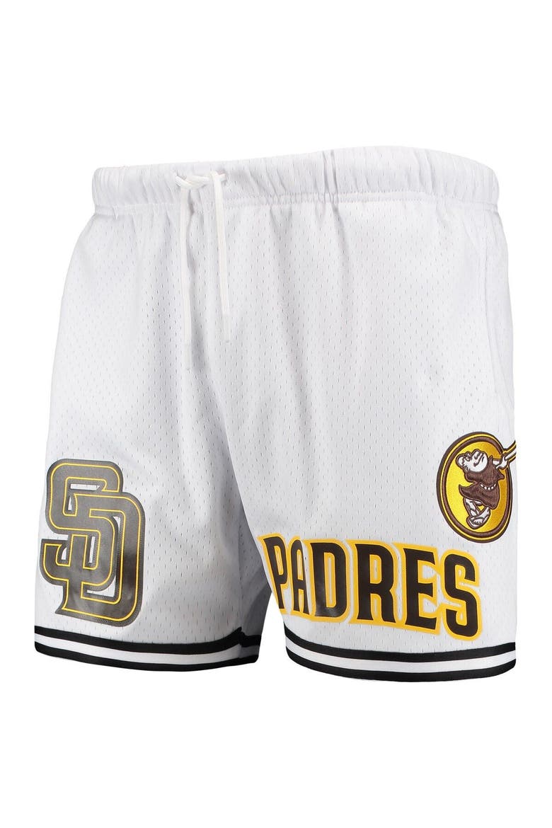 Men's Pro Standard White San Diego Padres Logo Mesh Shorts, Alternate, color, White
