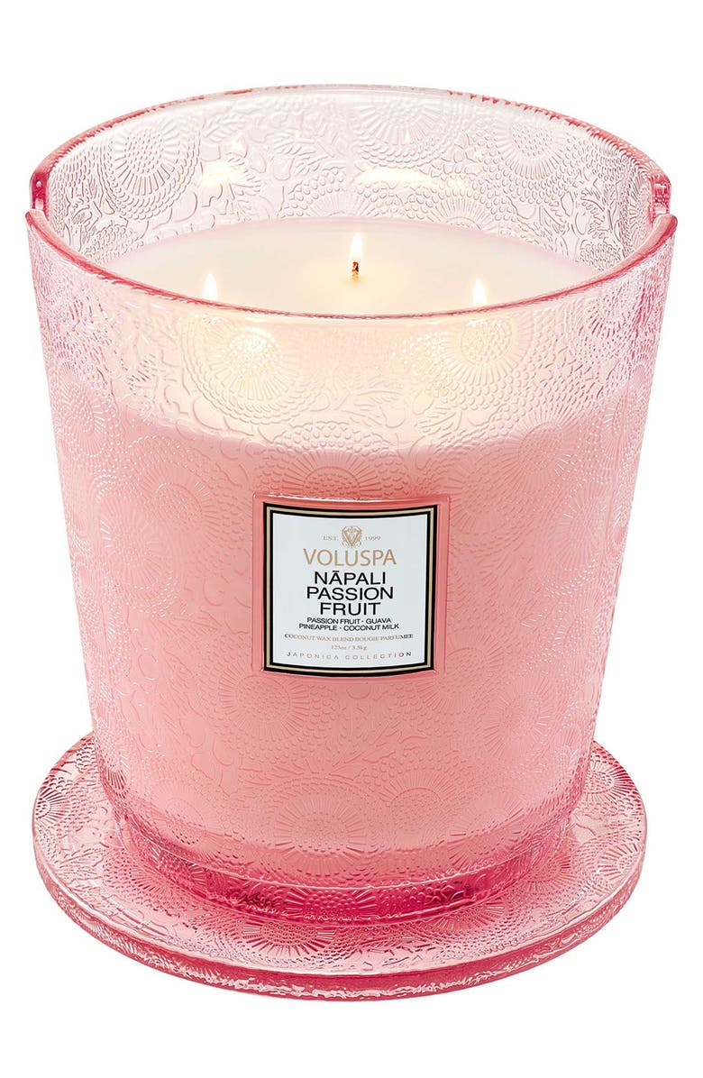 Voluspa Nāpali Passion Fruit Lidded 5-Wick Hearth Candle, Alternate, color,