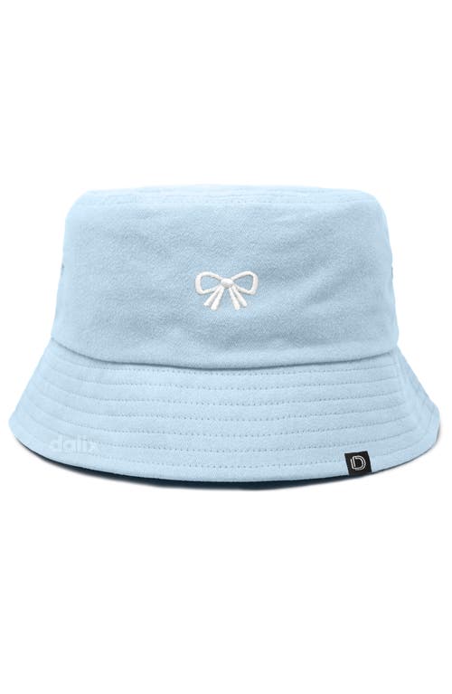 Dalix Bow Bucket Hat In Blue