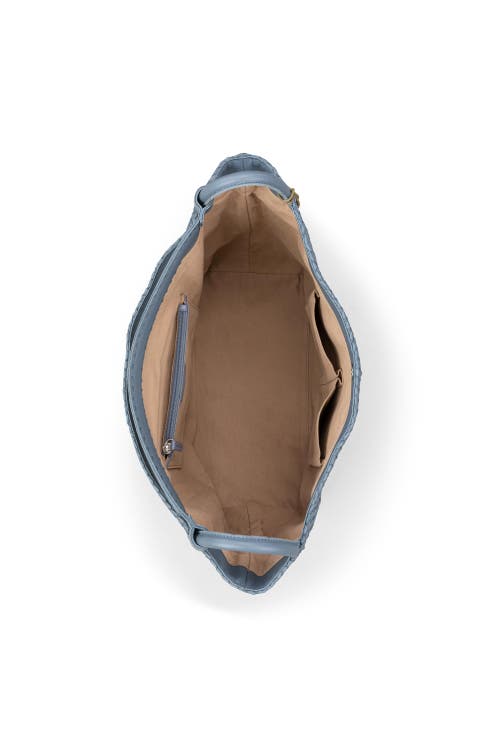 The Sak Los Feliz Large Tote Leather Bag In Blue