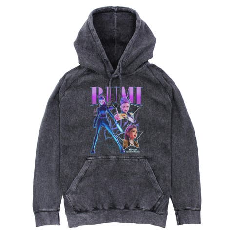 Men's KPop Demon Hunters Rumi Super Star Logo  Pull Over Hoodie