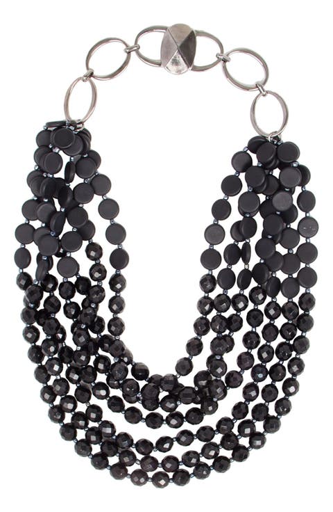 Chunky Beaded Statement Necklace