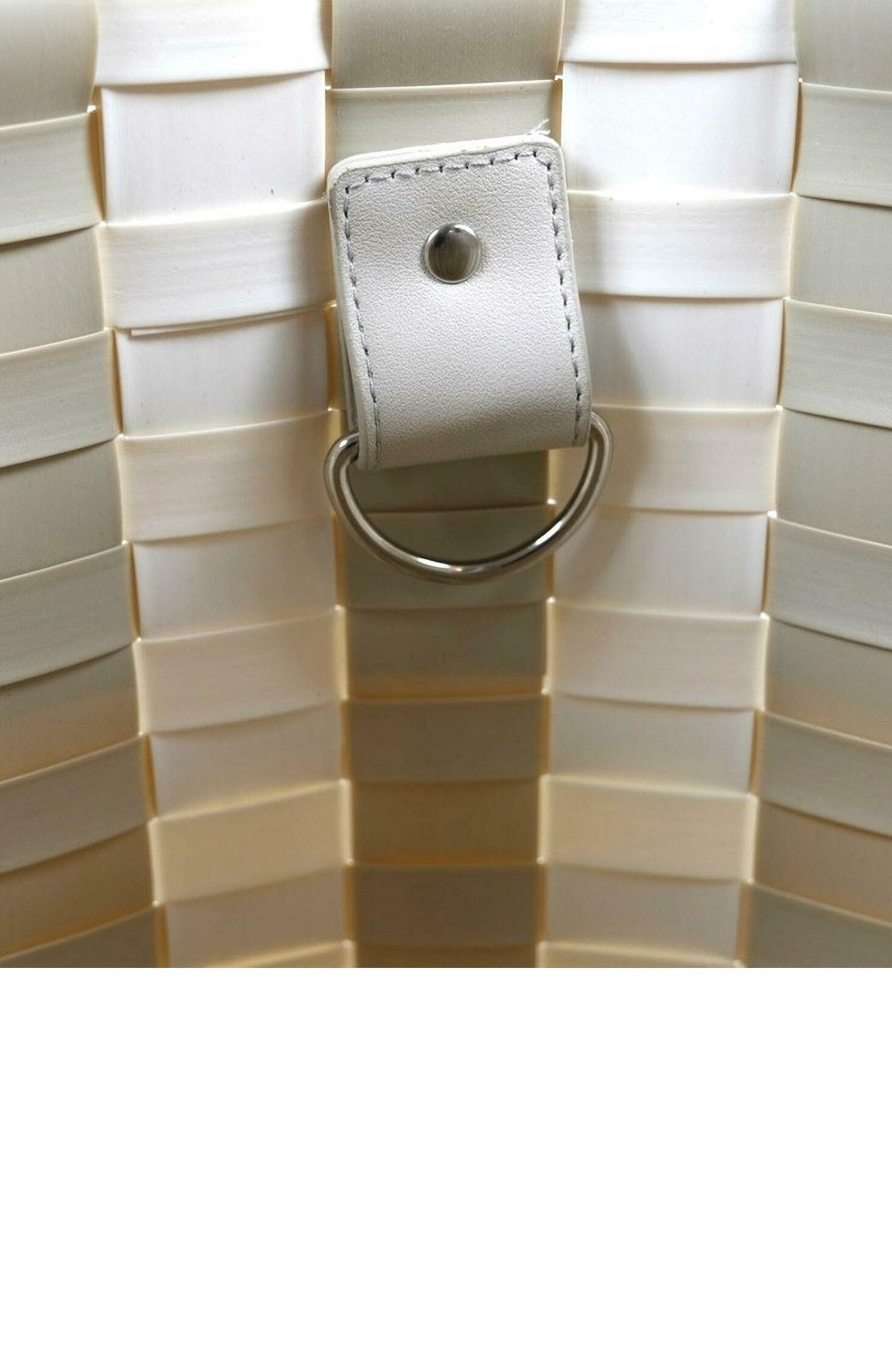 Handed By Sunny Bay Recycled Plastic Weekender Bag, Alternate, color, Pale Grey/Pearl White