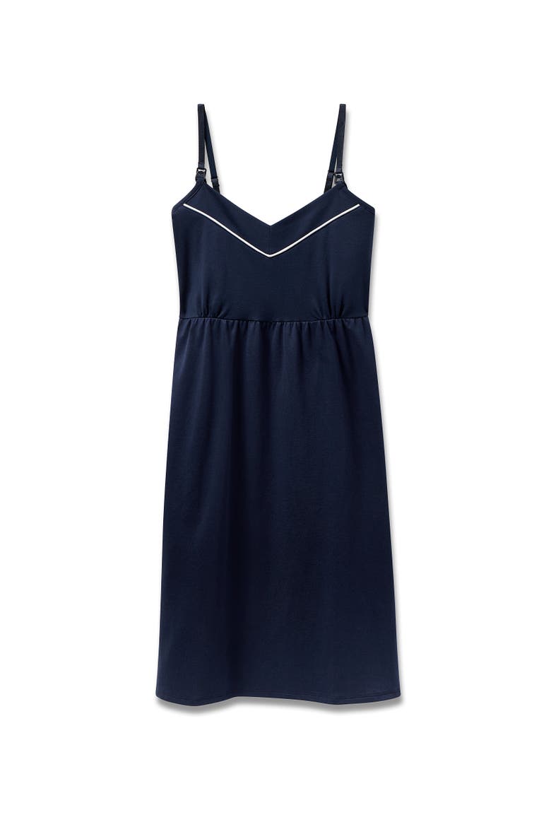 Women's Maternity Nightgown, Main, color, Navy