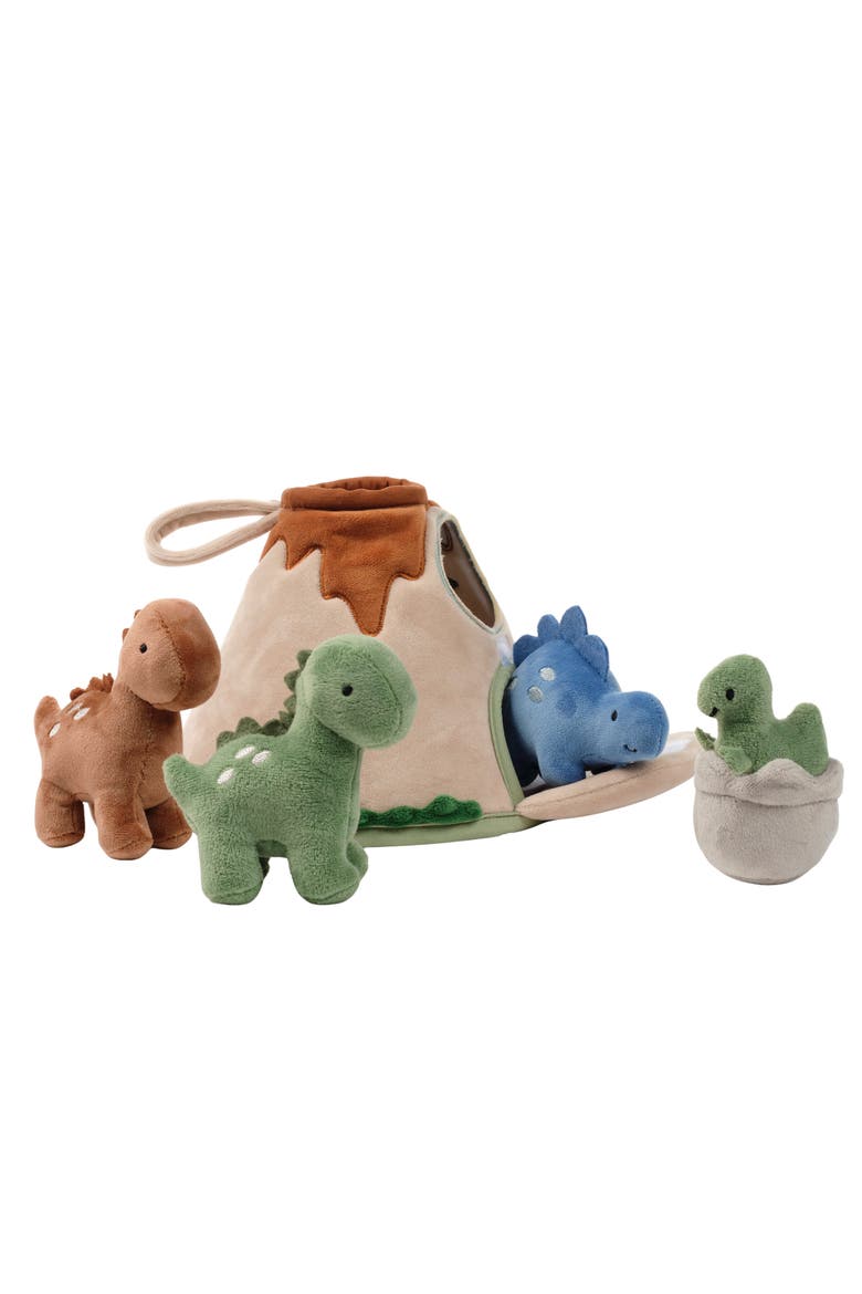 Dino-Might Plush Dinosaur Volcano Interactive Soft Toy Play Set, Alternate, color, Multicolor