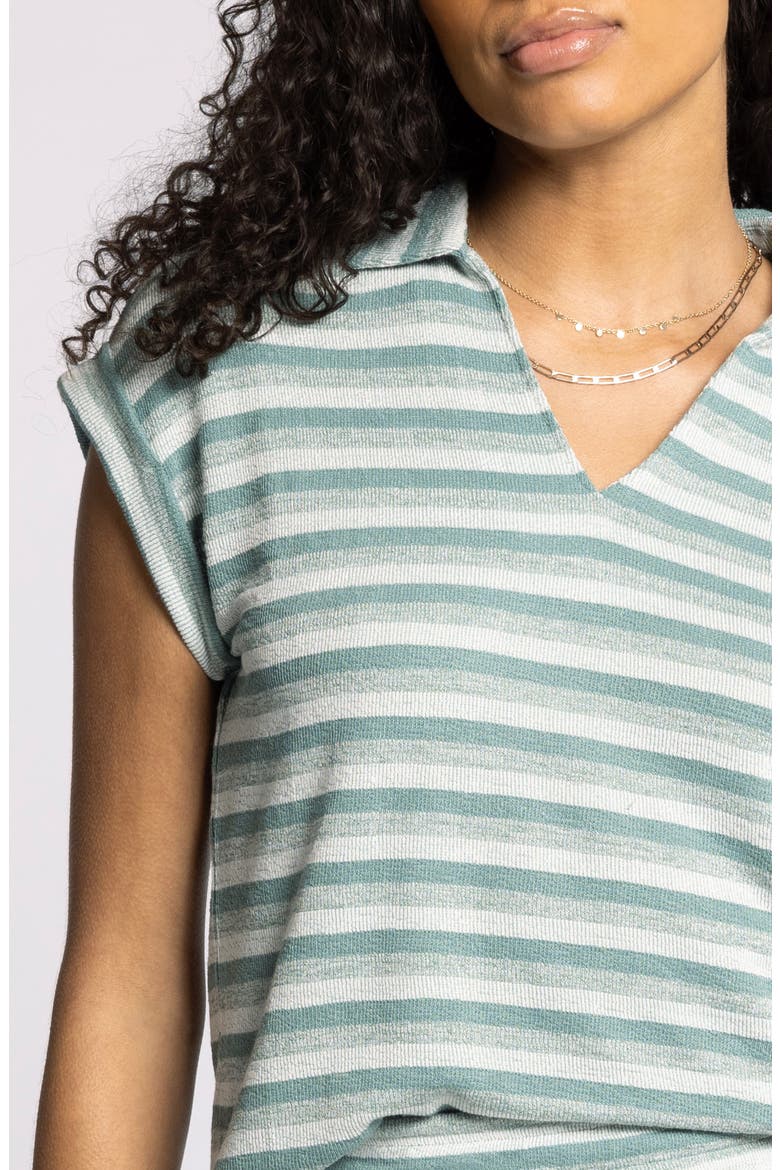 Yori Stripe T-Shirt, Alternate, color, JADE WHITE
