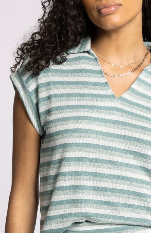 Thread & Supply Yori Stripe T-shirt In Green