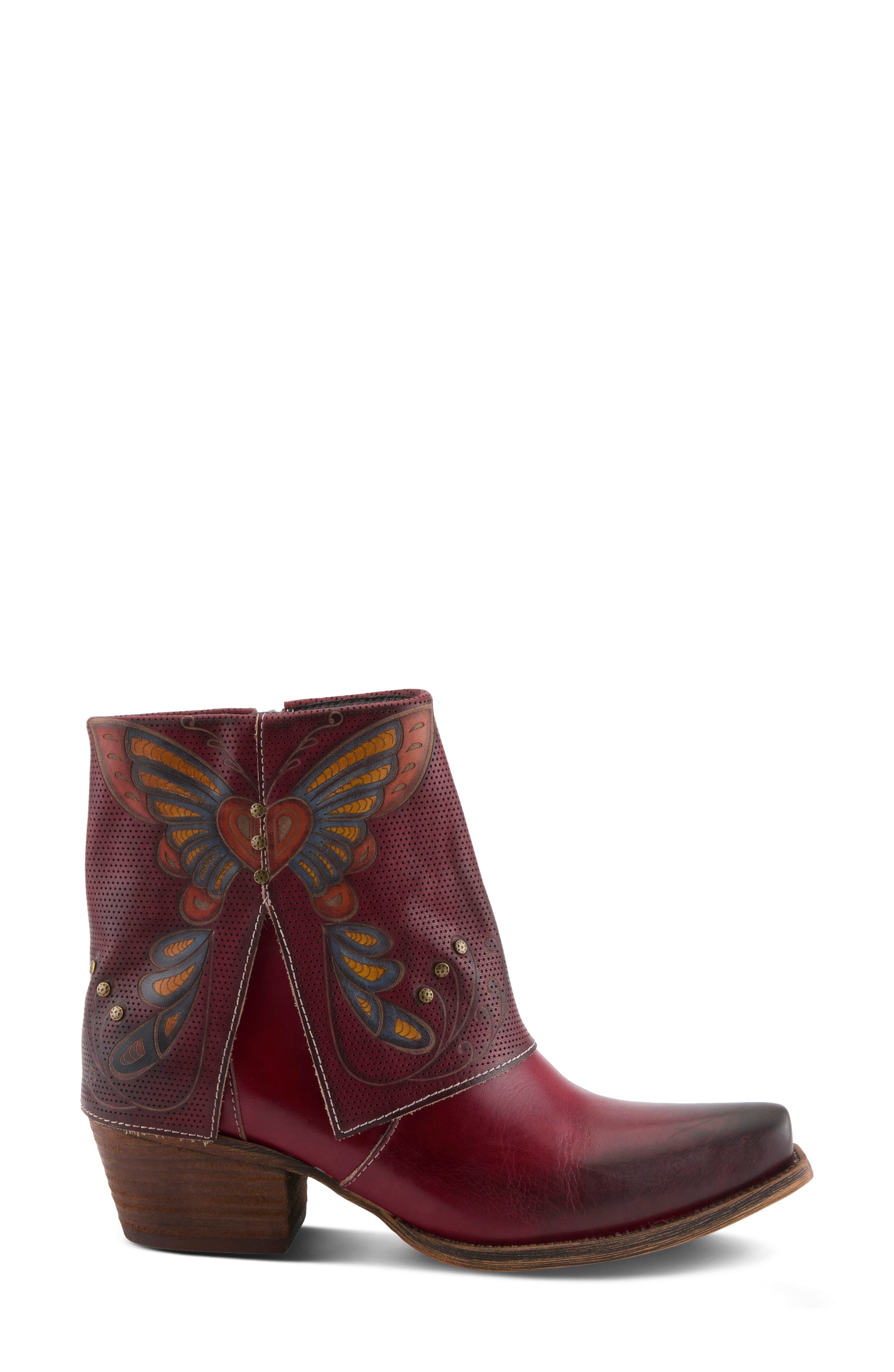 ButerflyKisses Ankle Bootie, Alternate, color, RED MULTI