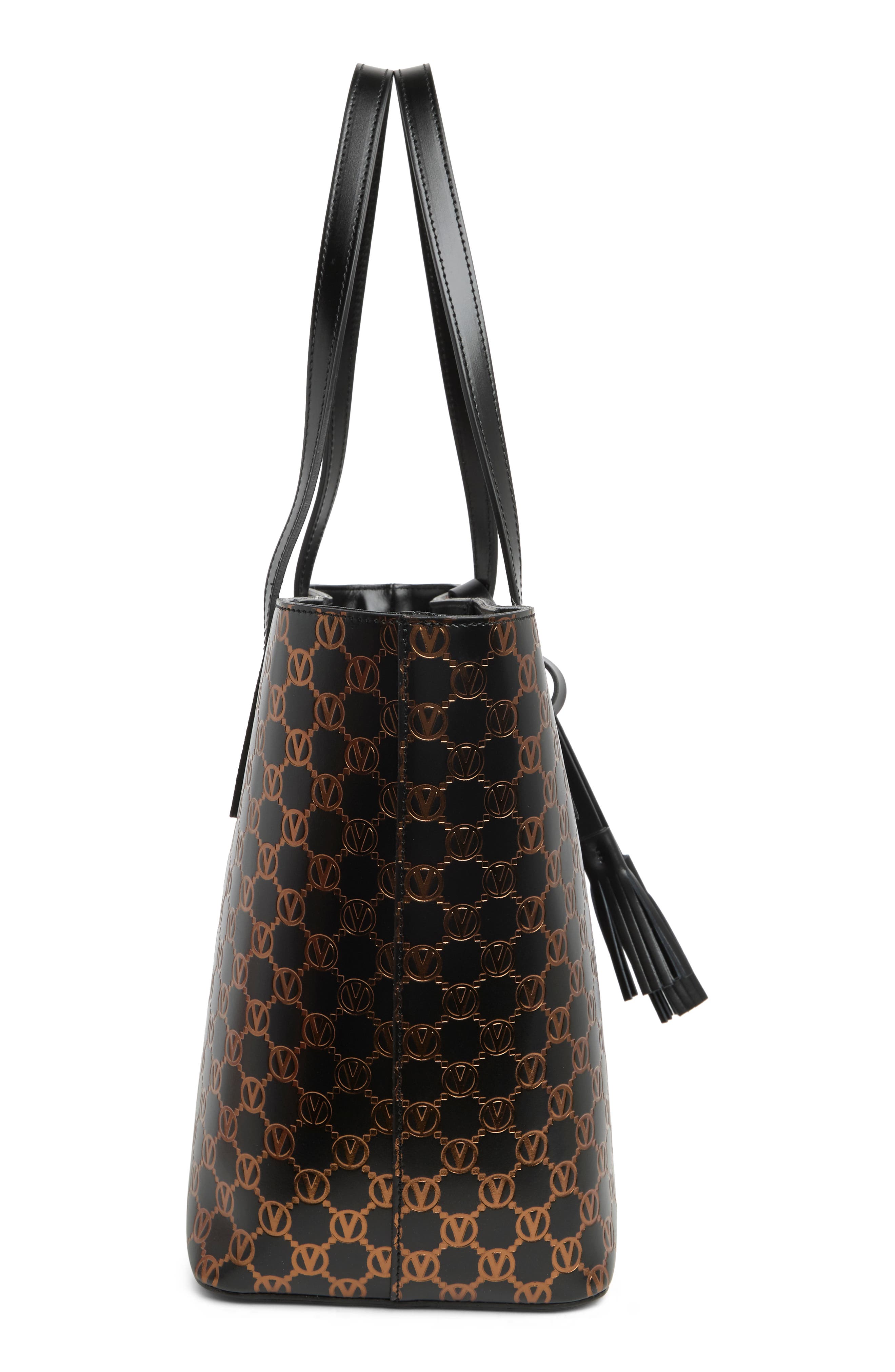 VALENTINO BY MARIO VALENTINO Soho Monogram Leather Tote Bag, Alternate, color, 