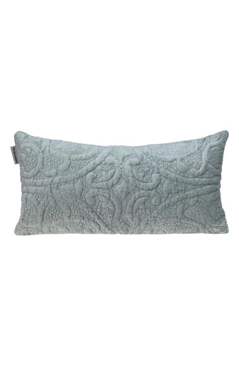 Tufted Velvet Oblong Throw Pillow