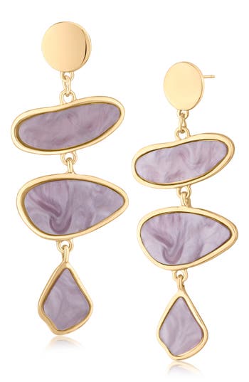 Jardin Pebble Drop Earrings In Gold