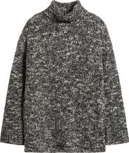 Nordstrom Marled Turtleneck Merino Wool Blend Sweater