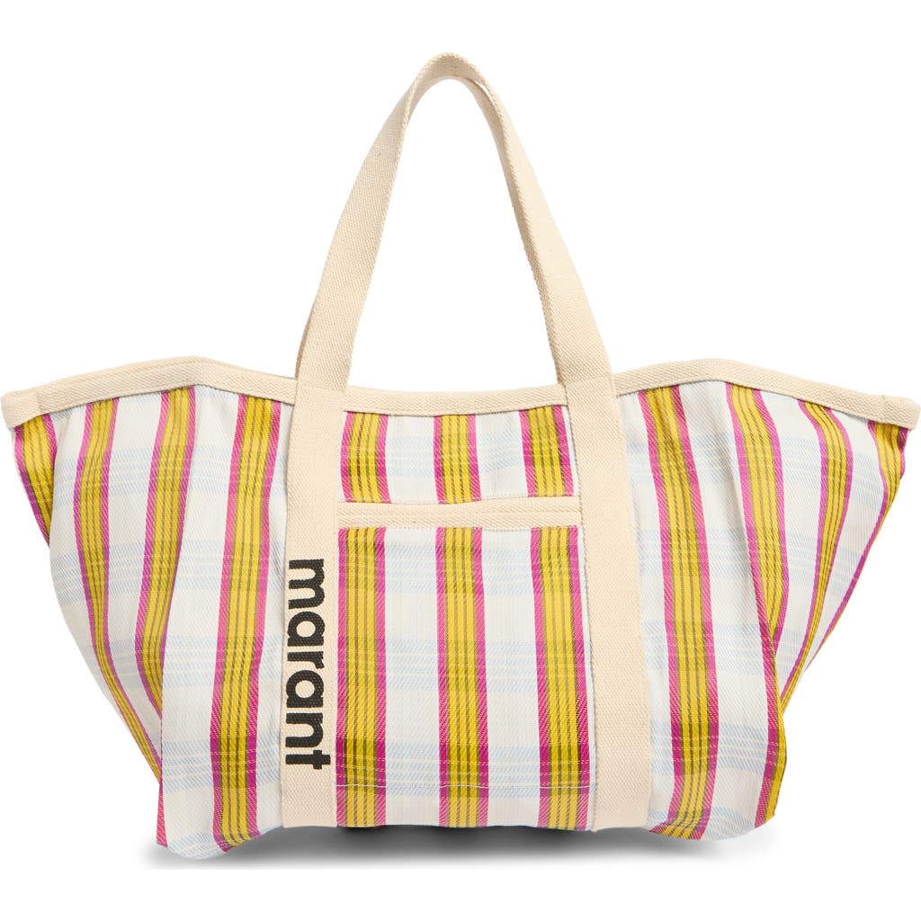 Isabel Marant Warden Canvas Tote In Pink