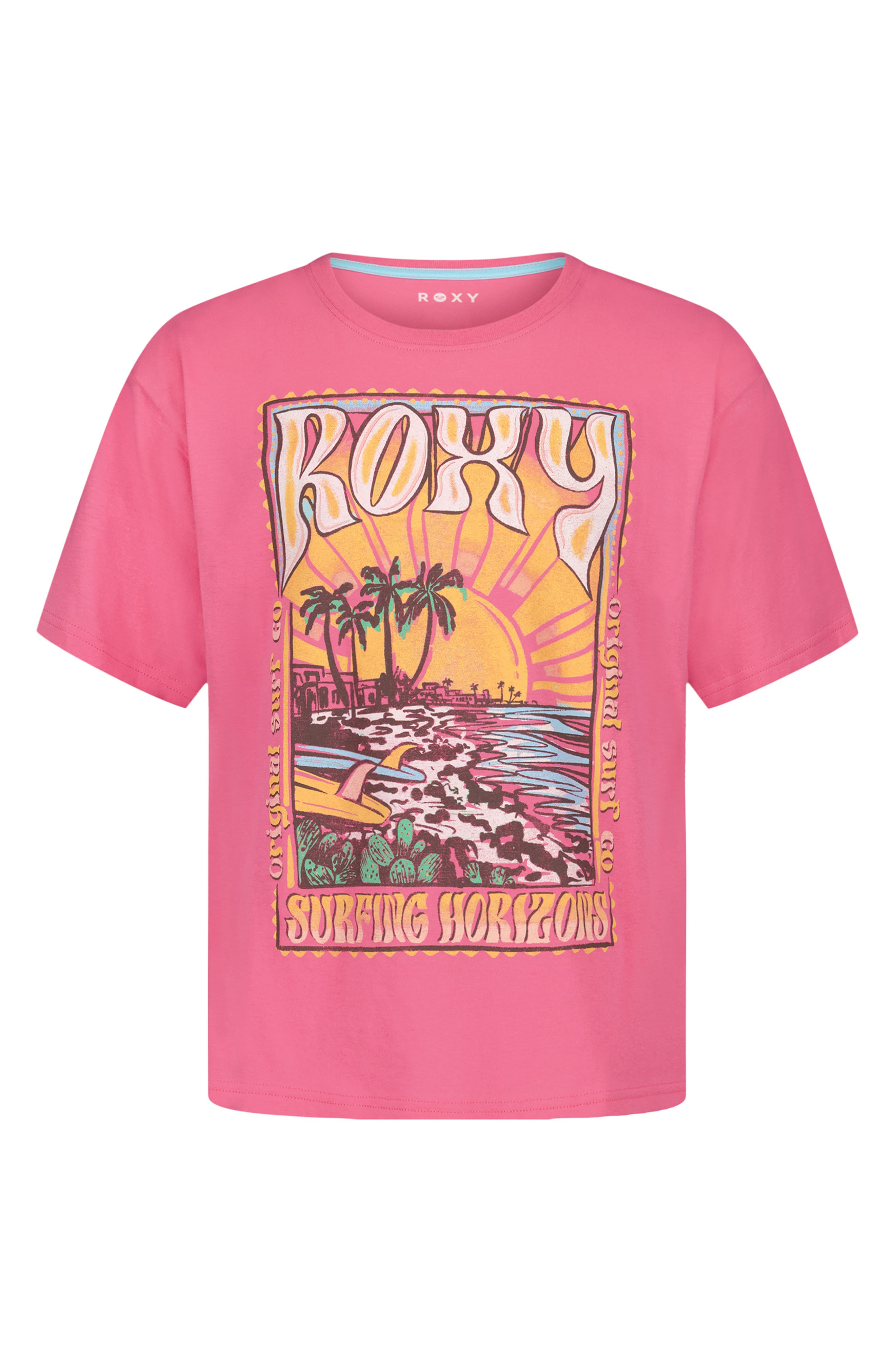 Roxy Kids' Horizon Oversize Cotton Graphic T-Shirt