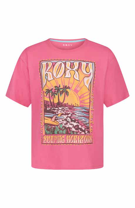 Roxy Kids' Horizon Oversize Cotton Graphic T-Shirt