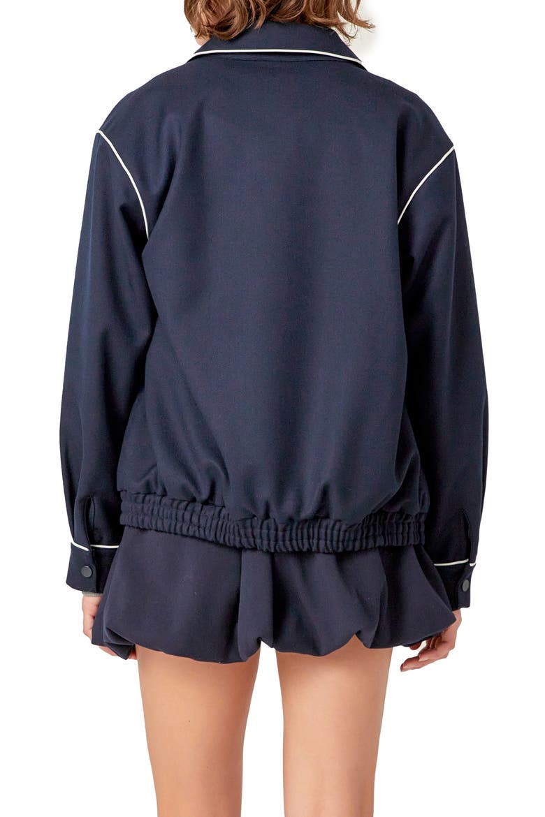 Contrast Piping Jacket, Alternate, color, NAVY