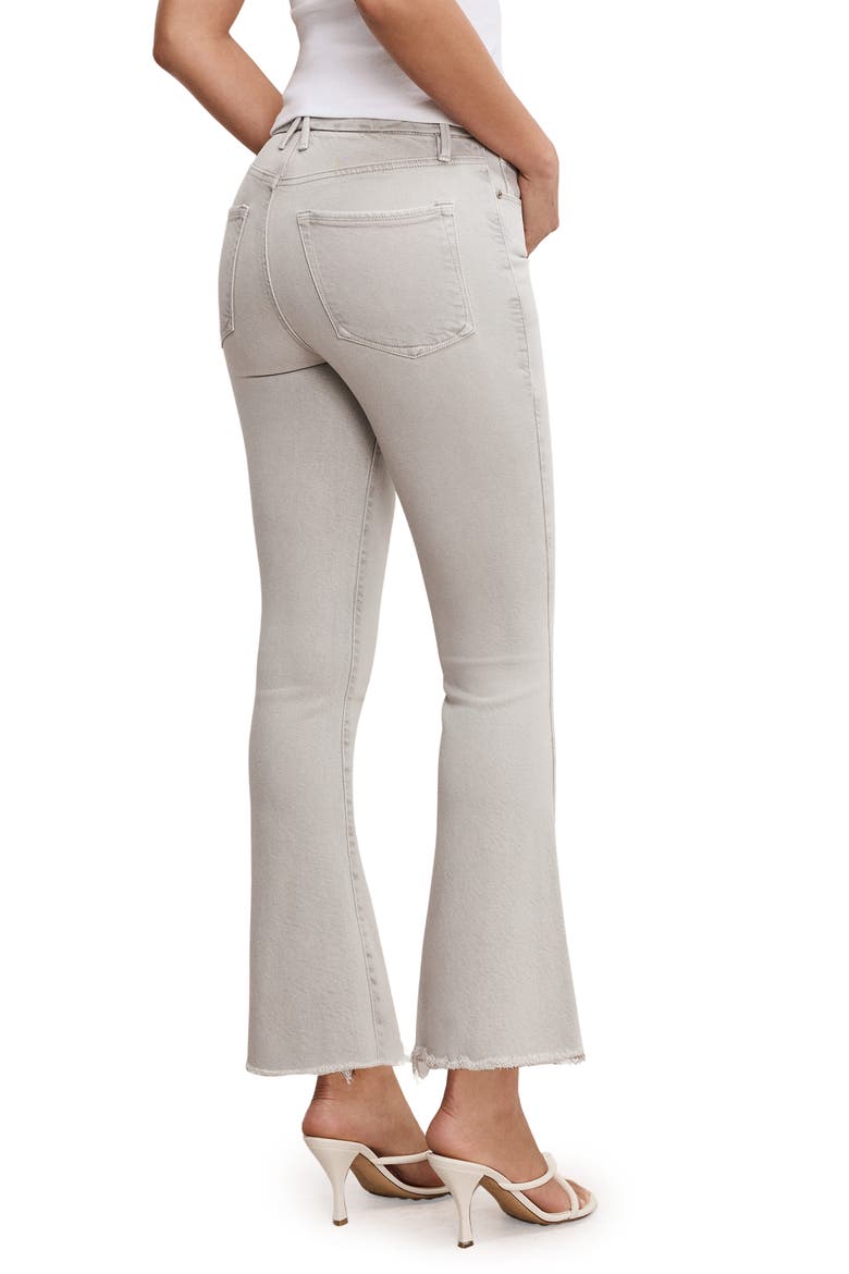 Soft-Tech Good Legs Frayed Crop Mini Bootcut Jeans, Alternate, color, AMULET003