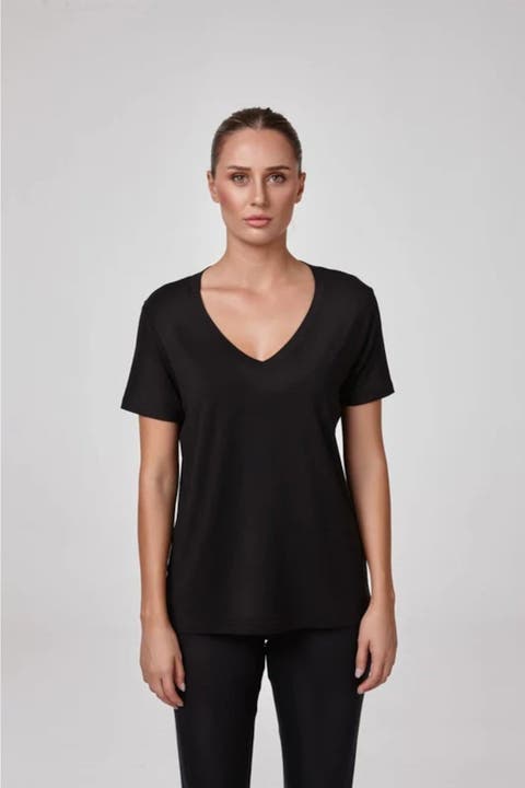 Alaia Deep V-neck Ultra Soft Modal T-shirt