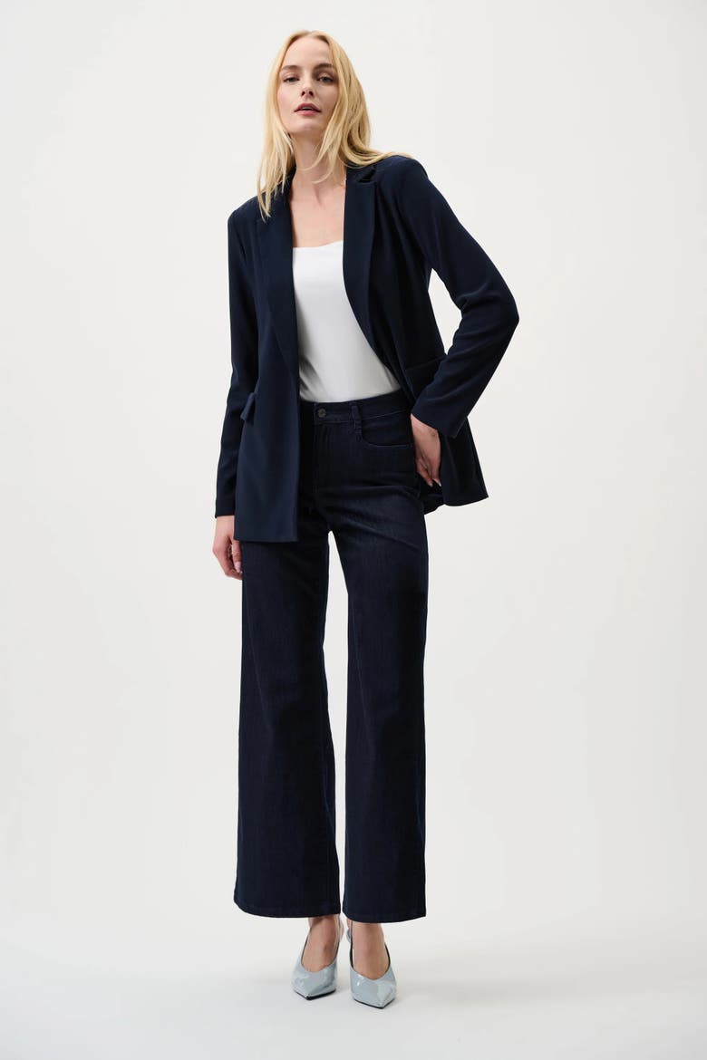 Goldie | Classic Wide-Leg Stretch Jeans, Alternate, color, Dark Denim Blue