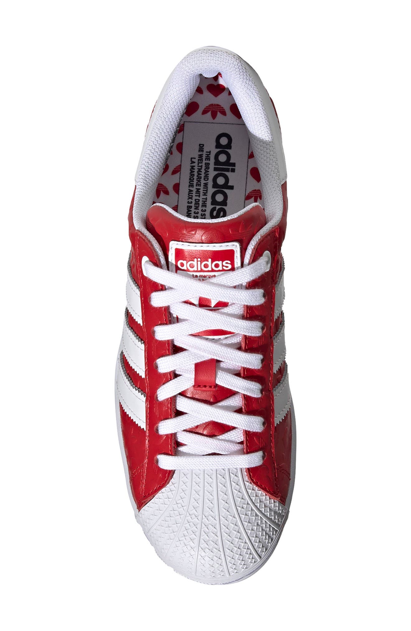 adidas Superstar Bold Valentines Sneaker, Alternate, color, 