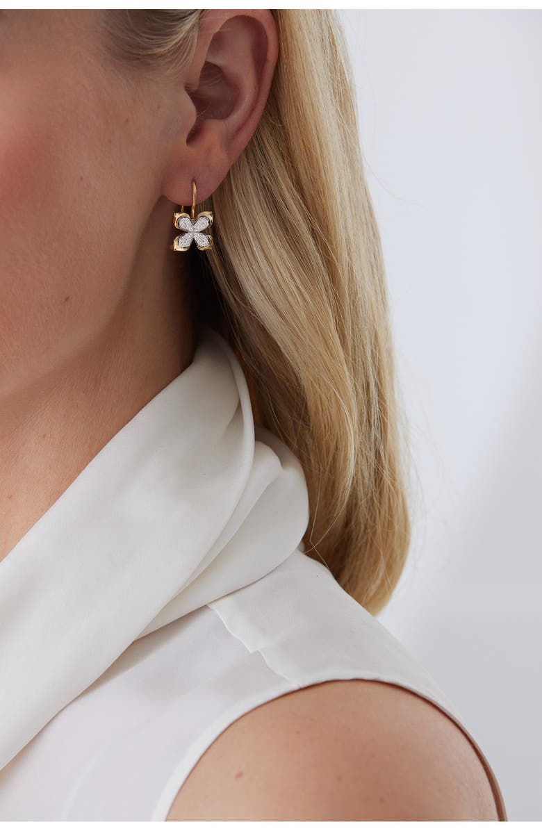 Sara Weinstock Lierre Diamond Petal Drop Earrings, Alternate, color, White Gold