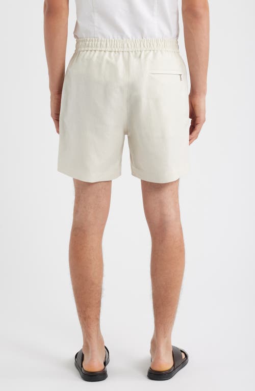 Open Edit Linen Blend Pull-on Shorts In Neutral